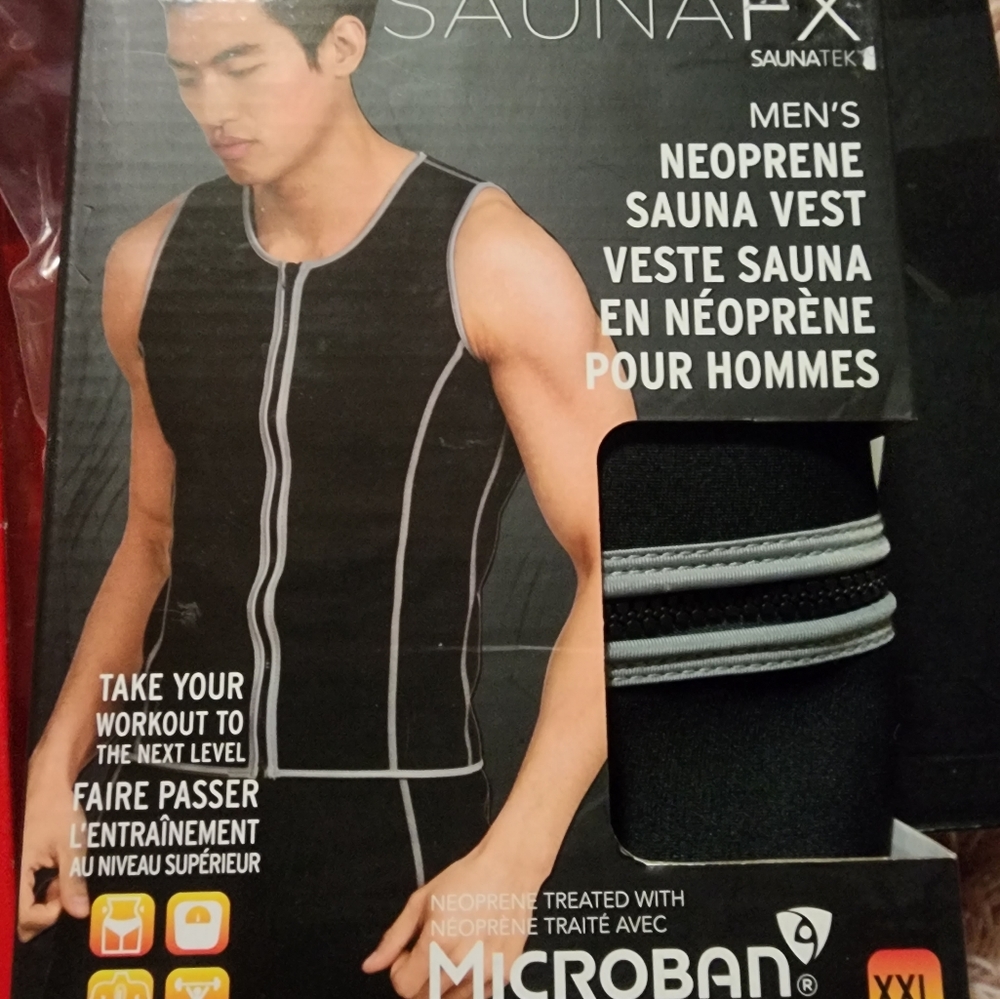 NWOT SaunaFX by Saunatek Men's XXL Neoprene Sauna Vest